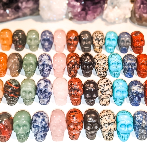 Crystal Gemstone Skulls | You Pick - Picture 10 of 16